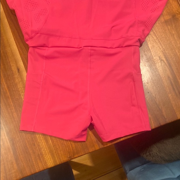 Pink Athletic Crop Top and Skirt Set - Picture 6 of 6